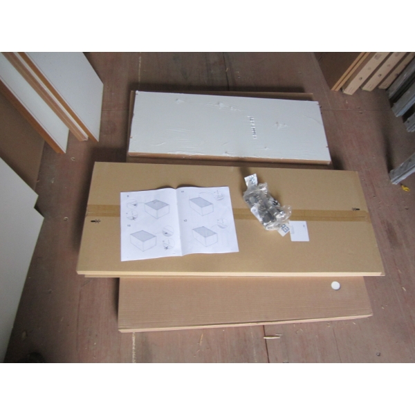 NEW IKEA CABINET 36X14 3/4X40" - COMPLETE W/HINGES, DOORS & SHELVES