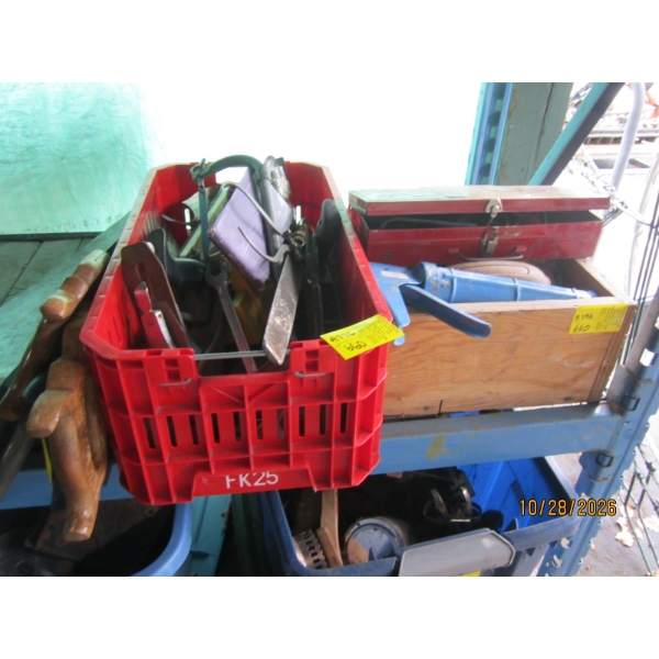 MISC. HAND TOOLS, SAWS, WOOD PLANE, FILES, ETC.