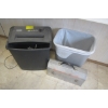 Image 1 : FELLOWES PAPER SHREDDER, GARBAGE CAN & LUNCH BOX