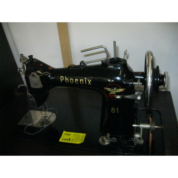 PHOENIX SEWING MACHINE IN CABINET