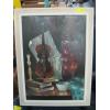 Image 1 : FRAMED ORIGINAL OIL ON BOARD PAINTING OF VIOLIN, SIGNED