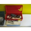 Image 3 : POP RIVET GUN & A RED TOOLBOX W/MISC. CONTENTS