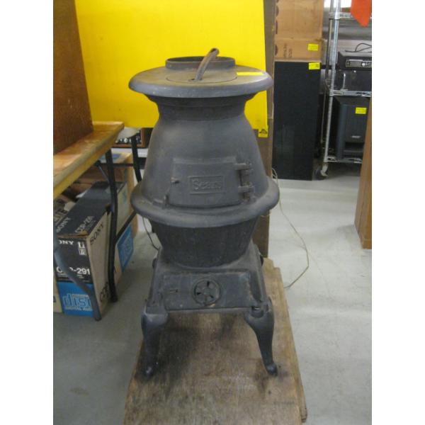 SEARS CAST IRON POTBELLY STOVE