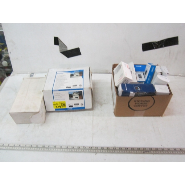 WIRELESS GLASS BREAK DETECTORS, GARAGE DOOR CONTROLLER, ETC.
