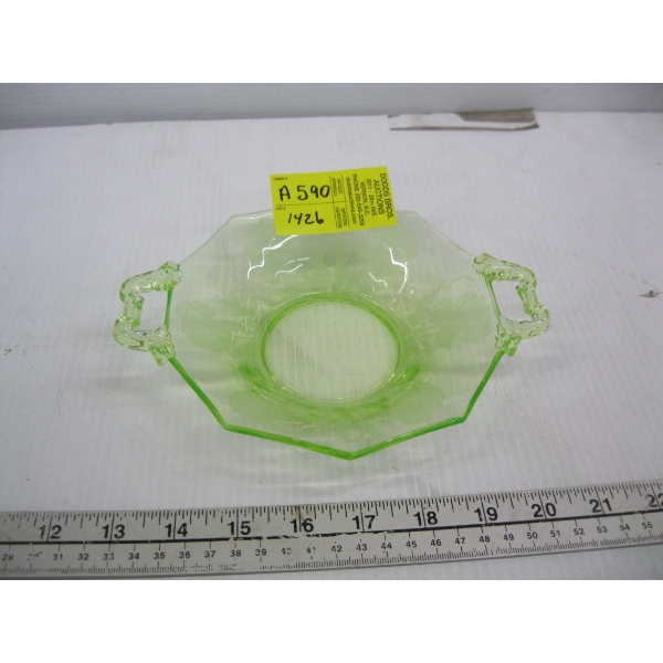 URANIUM GLASS BOWL