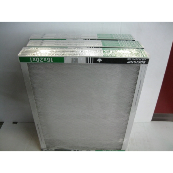 3 PACKAGES OF 16X20X1 FILTERS