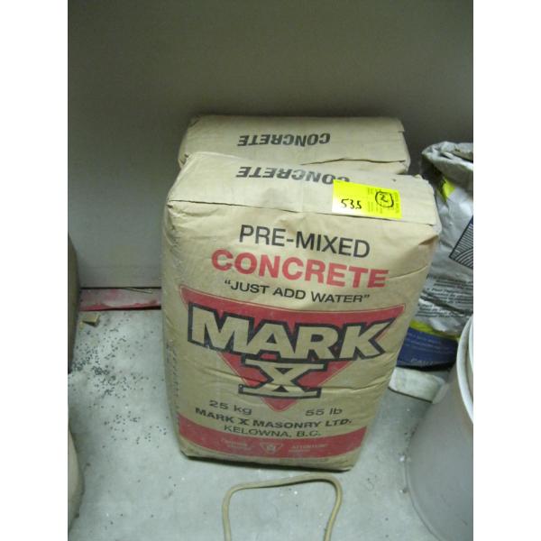 2 BAGS OF PREMIX CONCRETE