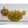 Image 3 : LG. LOT OF ASST. AMBER VINTAGE GLASSWARE