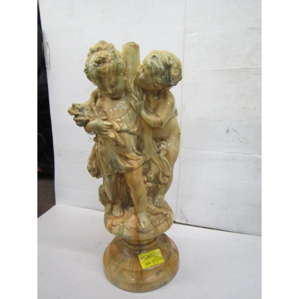 LG. PAINTED CONCRETE STATUE