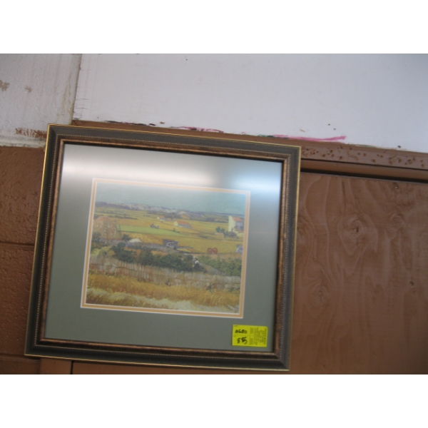 FRAMED PRINT OF FARMS
