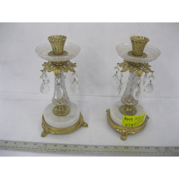 PAIR OF CANDLEHOLDERS