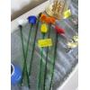 Image 1 : 6 GLASS FLOWERS