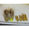 Image 1 : PAIR OF BEADED MOCCASINS & 2 SMALL SETS OF LEATHER MOCCASINS