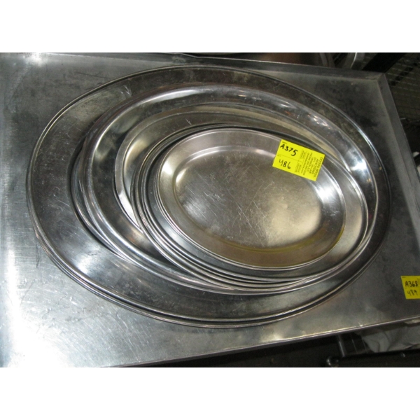 STAINLESS OVAL SERVING TRAYS