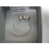 Image 4 : SILVER RING W/GREEN STONES, SZ 8 3/4