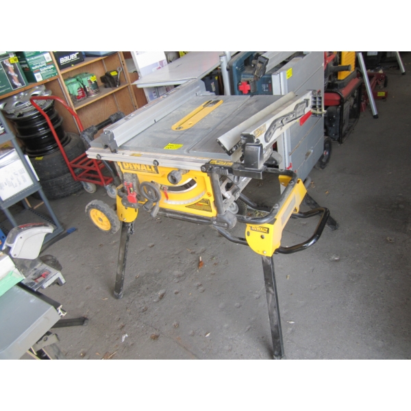 DEWALT TABLE SAW ON STAND