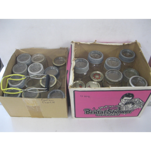 2 BOXES OF ASST. CANNING JARS