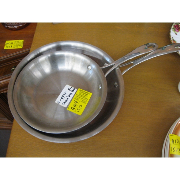 COPPER & STAINLESS FRYING PANS