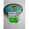Image 3 : STERLING & TURQUOISE PIN, SIGNED