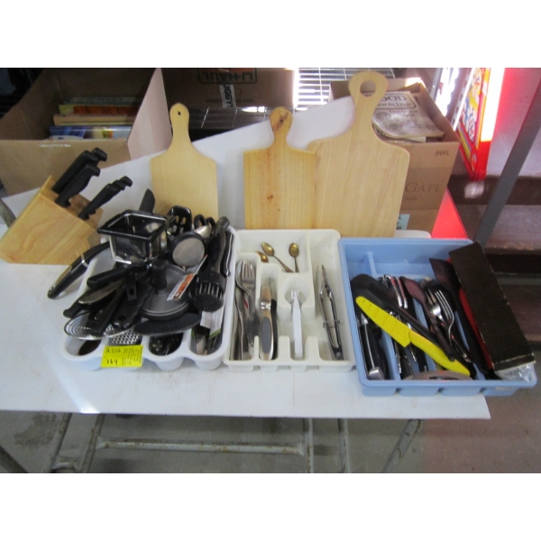 ASST. CUTLERY, UTENSILS & KNIVES