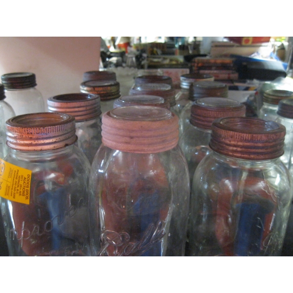 12 LG. BALL & GEM CANNING JARS