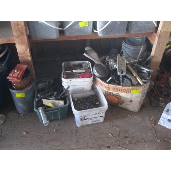 MISC. BOLTS, SCREWS, HINGES, ETC.