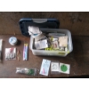 Image 2 : PLASTIC BIN W/MISC. FISHING TACKLE, ETC.