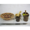 Image 2 : 4 SM. MORTARS & PESTLES & BASKET