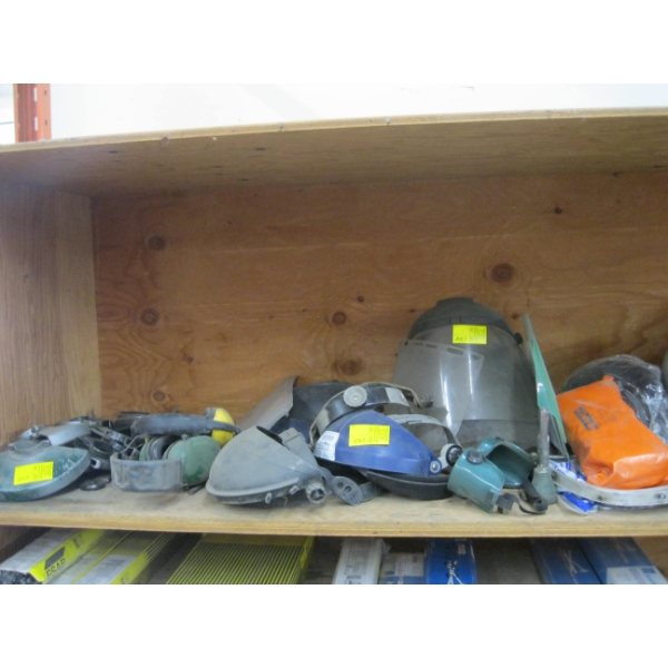 ASST. EAR PROTECTORS, FACE SHIELDS, GRINDER, ETC.