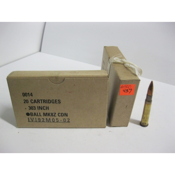 .303" BALL MK8Z CDN|2X20 CARTRIDGES