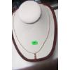 Image 2 : LADIES 10KT NECKLACE W/3 RED HEARTS - 20" LENGTH