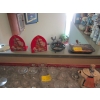Image 3 : MISC. TEAPOT, CREAM & SUGAR, WINEGLASSES, BOOKENDS, ETC.