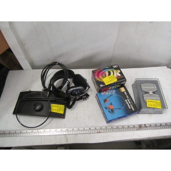MISC. AKG STEREO MICROPHONES, HEADPHONES, ETC.