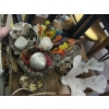Image 2 : 2 BOXES OF MISC. GAMES, STIR STICKS, POTTERY, ETC.