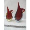 Image 2 : 2 MURANO ITALIAN VASES (ONE URANIUM GLASS)