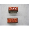 Image 1 : 2 SILVER & CORAL NAVAJO SQUARE SLIDES