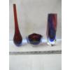 Image 2 : 3 PIECES OF URANIUM GLASS VASES
