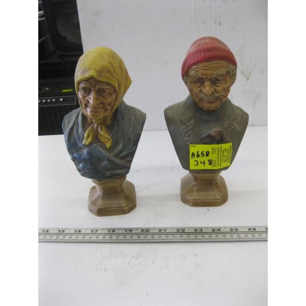 PAIR OF CERAMIC FIGURINES