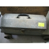 Image 1 : METAL TOOLBOX W/BRASSING FITTINGS, ETC.