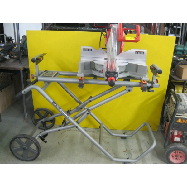 MILWAUKEE SLIDING COMPOUND MITER SAW ON RIGID STAND