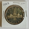 Image 1 : 1953 CDN SILVER $1 COIN