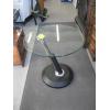 Image 1 : MCM GLASS & CHROME LEATHER BASED END TABLE