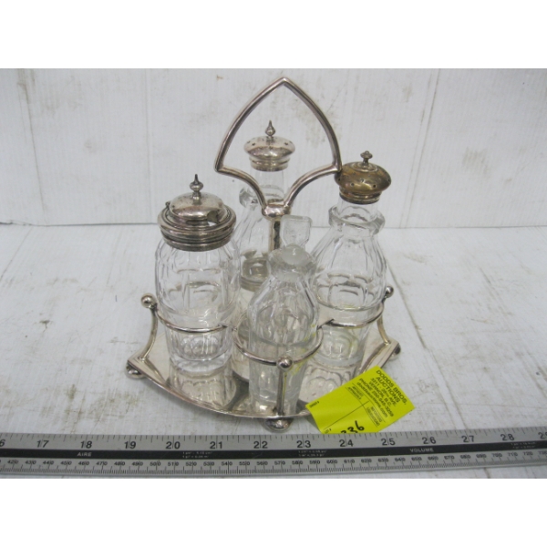CRUET SET W/STAND