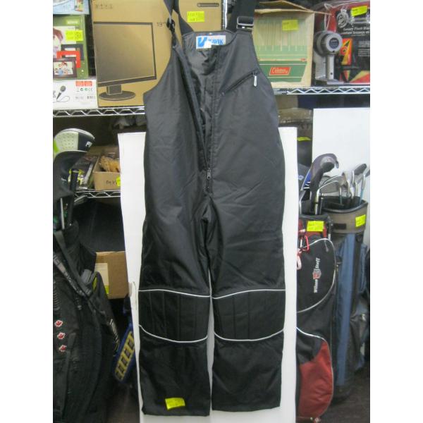 PAIR OF BLACK INSULATED SNOWPANTS, SZ M