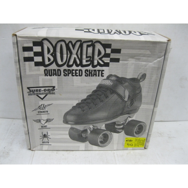 PAIR OF BOXER QUAD SPEED ROLLER SKATES, SZ 6, MENs