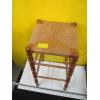 Image 2 : WOODEN STOOL W/REED SEAT