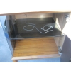 Image 4 : WOOD, GLASS & MARBLE LOOK SIDEBOARD