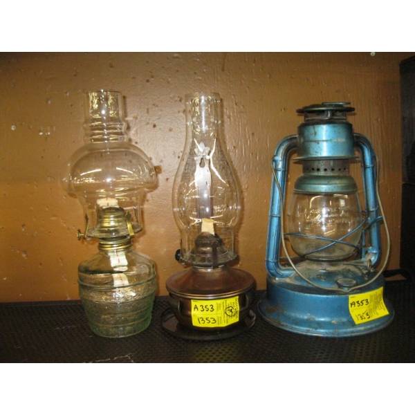 3 OIL LANTERNS