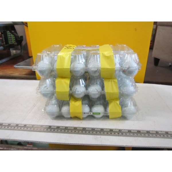 3 PLASTIC CONTAINERS OF GOLF BALLS