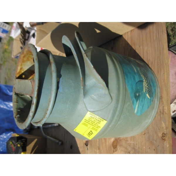 SMALL PAINTED MILK CAN